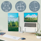 Leitz Ergo pladsbesparende dual monitor arm & laptop arm
