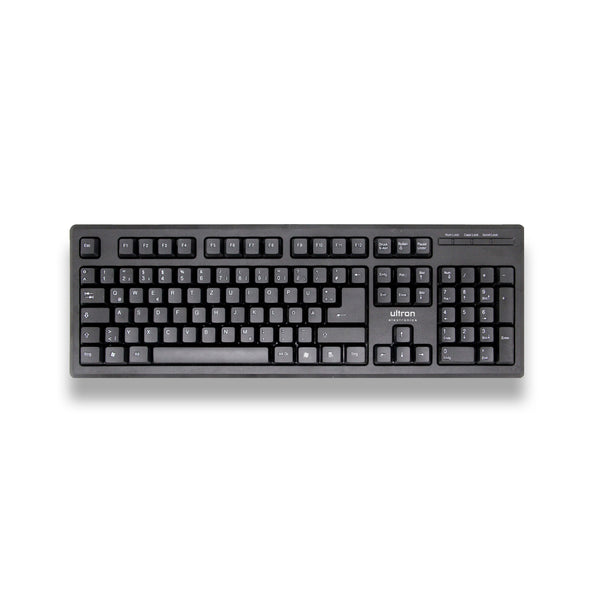 Ultron UMC-200 tastatur Mus inkluderet Universel USB QWERTZ Tysk Sort