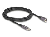 DeLOCK 80780 el-ledning Anthracit, Sort 1,8 m USB C 8-polet