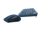 MediaRange MROS104 tastatur Mus inkluderet Kontor RF trådløst QWERTZ Tysk Sort