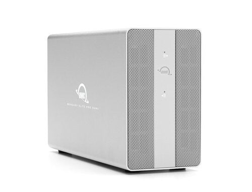 OWC Mercury Elite Pro Dual HDD/SSD kabinet Sølv 2.5/3.5"