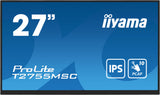 iiyama ProLite T2755MSC-B1 computerskærm 68,6 cm (27") 1920 x 1080 pixel Fuld HD LED Berøringsskærm Bordplade Sort