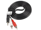 Lanberg CA-MJRC-10CC-0020-BK lydkabel 2 m 3.5mm RCA Sort, Rød, Hvid
