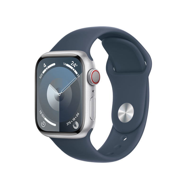 Apple Watch Series 9 41 mm Digital 352 x 430 pixel Berøringsskærm 4G Sølv Wi-Fi GPS (satellit)