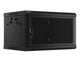Lanberg WF01-6406-23B stativ 6U Vægmonteret stativ Sort