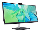 Acer CB3 CB343CUR D computerskærm 86,4 cm (34") 3440 x 1440 pixel UltraWide Quad HD Sort