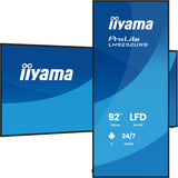 iiyama LH9252UWS-B1AG skilte display Kiosk design 2,34 m (92") LCD Wi-Fi 500 cd/m² UltraWide 5K HD Sort Indbygget processer Android 24/7