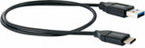 Schwaiger LK 050 C USB-kabel USB 3.2 Gen 2 (3.1 Gen 2) 0,5 m USB A USB C 5 Gbit/sek. Sort