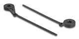 DeLOCK 18915 kabelsamler Gevindmonteret kabelbinder Nylon Sort 100 stk