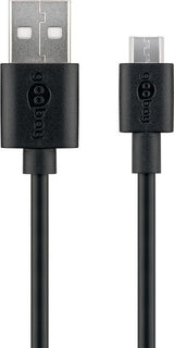 Goobay 72227 USB-kabel USB 2.0 1 m USB A Micro-USB B 0,48 Gbit/sek. Sort