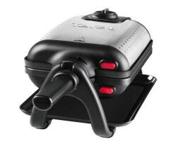 Tefal WM756D vaffeljern 2 vaffel/vafler 1200 W Sort, Rustfrit stål