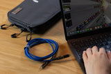 TROIKA CBL20/DB USB-kabel 2 m USB C USB C/Lightning 100 W Blå