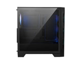 MSI MAG Forge 320R AIRFLOW Micro Tower Sort, Transparent