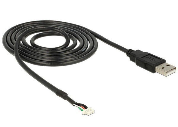 DeLOCK USB 2.0 A M / 5 pin V5 1.5m kabel til kamera 1,5 m Sort