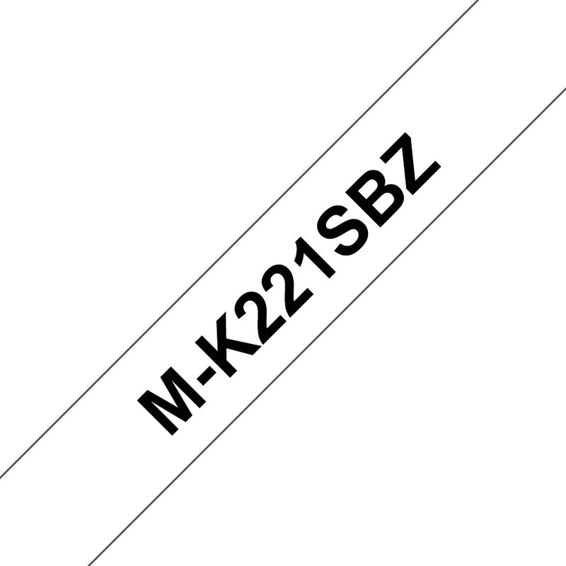 Brother M-K221SBZ etiketbånd Sort på hvid