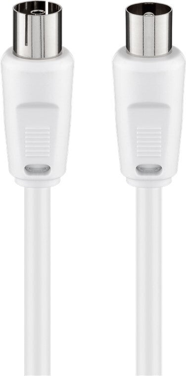 Goobay 11512 koaxial kabel 5 m Koaksial Hvid