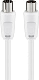 Goobay 50717 koaxial kabel 1,5 m Koaksial Hvid