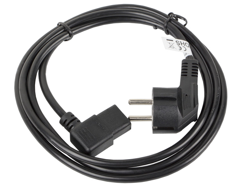 Lanberg CA-C13C-12CC-0030-BK el-ledning Sort 3 m CEE7/7 IEC 320