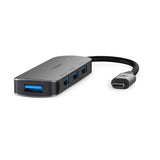 Nedis CCGB64220GY01 interface hub USB 3.2 Gen 1 (3.1 Gen 1) Type-C 5000 Mbit/s Grå