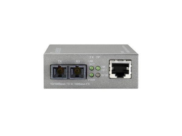 LevelOne FVS-3120 netværksomformer til medie 100 Mbit/s Enkeltilstand Grå