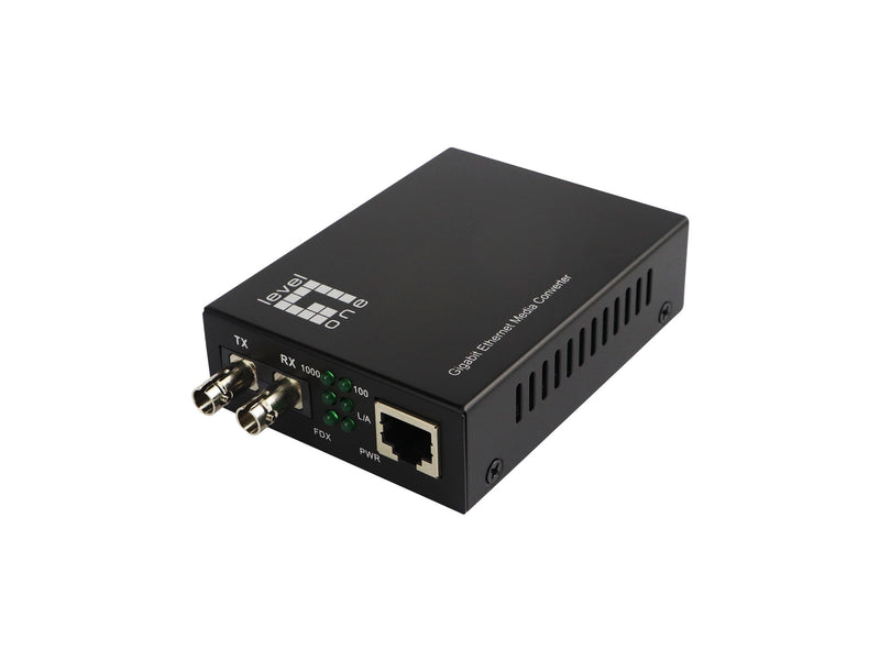LevelOne GVT-2003 netværksomformer til medie 1000 Mbit/s 1310 nm Enkeltilstand Sort