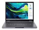 Acer Aspire Spin 14 ASP14-52MTN-75Q5 Intel Core Ultra 7 155U Hybrid (2-i-1) 35,6 cm (14") Berøringsskærm WUXGA 16 GB LPDDR5x-SDRAM 1 TB SSD Wi-Fi 6 (802.11ax) Windows 11 Home Grå