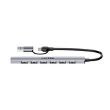 UNITEK H1209AGY01 interface hub USB Type-C 5000 Mbit/s Grå
