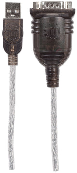 Manhattan 151801 serielkabel Sølv 0,45 m USB A Serial/COM/RS232/DB9