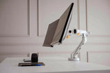 BakkerElkhuizen BE Flexible Dual 88,9 cm (35") Skrivebord Hvid