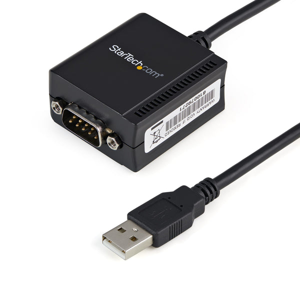 StarTech.com ICUSB2321F kabel kønsskifter DB-9 USB 2.0 A Sort