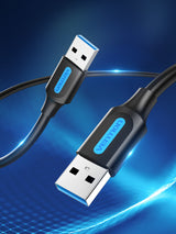 Vention CONBD USB-kabel USB 3.2 Gen 1 (3.1 Gen 1) 0,5 m USB A 5 Gbit/sek. Sort