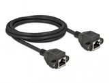 DeLOCK 87010 netværkskabel Sort 2 m Cat6a S/FTP (S-STP)