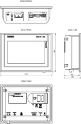 Siemens 6AV2124-0GC01-0AX0 touch-kontrolpanel 17,8 cm (7") 480 x 800 pixel