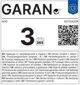 AOC G4 Q27G4SDR computerskærm 67,3 cm (26.5") 2560 x 1440 pixel Quad HD QD-OLED Sort, Rød