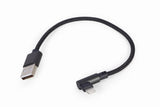 Gembird CC-USB2-AMLML-0.2M Lightning kabel 0,2 m Sort