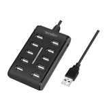 LogiLink UA0125 interface hub USB 2.0 480 Mbit/s Sort