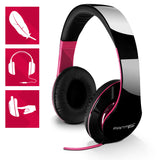 Fantec SHP-250AJ Headset Ledningsført Musik Sort, Lyserød