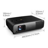 BenQ W4100i Standard-kast projektor 3200 ANSI lumens DLP UHD 4K (3840x2160) 3D Sort