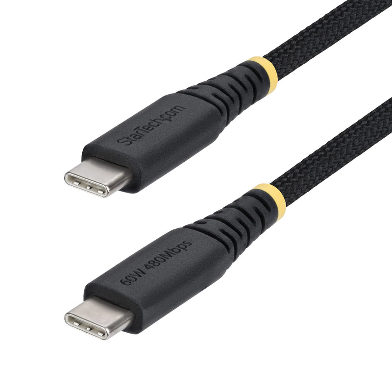 StarTech.com USB2CC15CMNCBR USB-kabel USB 2.0 0,15 m USB C 0,48 Gbit/sek. 60 W Sort