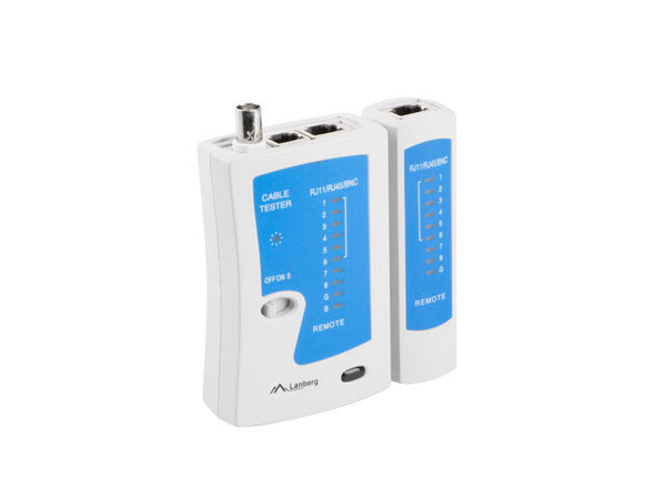 Lanberg NT-0401 netværkskabeltester UTP/STP-kabeltester Blå, Hvid