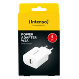 Intenso 1x USB-A Adapter weiß Universel Hvid Vekselstrøm Indendørs