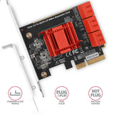 Axagon PCES-SA6 interface-kort/adapter Intern SATA