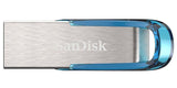 SanDisk Ultra Flair USB-nøgle 128 GB USB Type-A 3.2 Gen 1 (3.1 Gen 1) Blå, Sølv