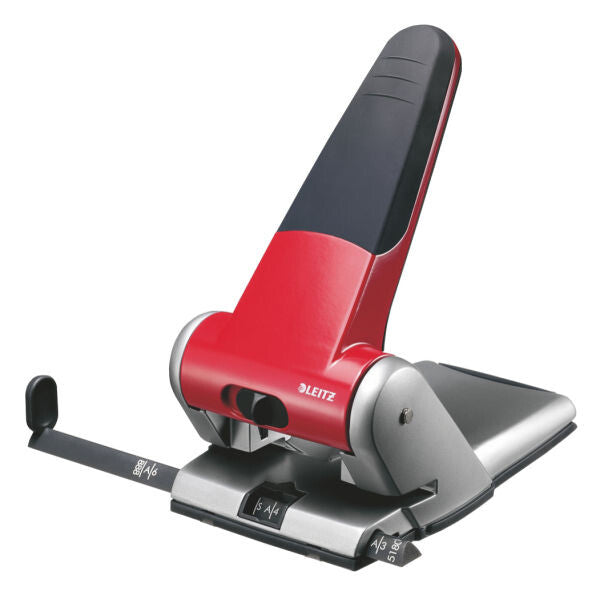 Leitz Heavy Duty Hole Punch 5180 hulmaskine og tilbehør 65 ark Rød