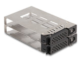 DeLOCK 47011 drive bay panel 2x 2,5" Opbevaring drev bakke Sort