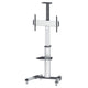 Manhattan 461245 tv-beslag 177,8 cm (70") Sort, Sølv