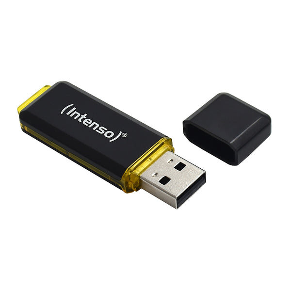Intenso High Speed Line USB-nøgle 128 GB USB Type-A 3.2 Gen 1 (3.1 Gen 1) Sort, Gul