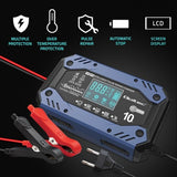 Qoltec 52482 batterioplader til køretøj 12/24 V Sort, Blå