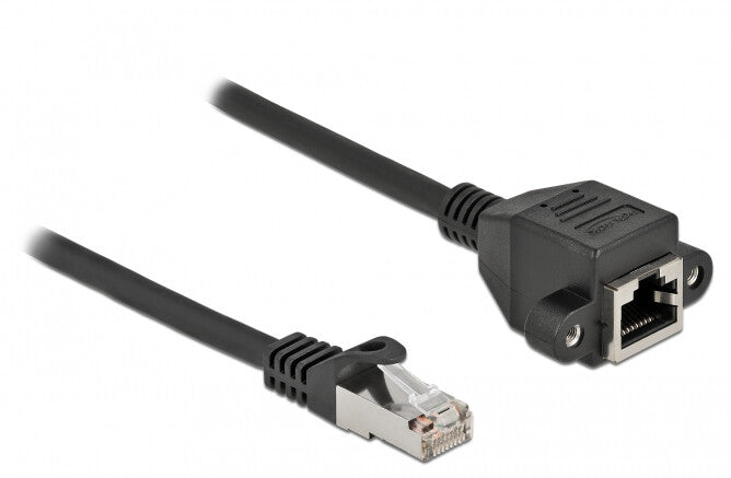 DeLOCK 86999 netværkskabel Sort 0,5 m Cat6a S/FTP (S-STP)