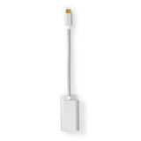 Nedis CCTB64480AL02 videokabel adapter 0,2 m USB Type-C DisplayPort Sølv